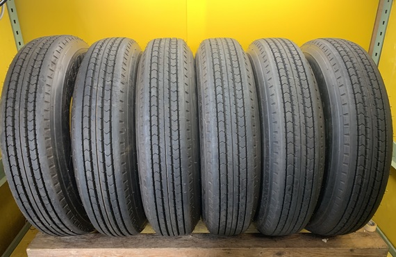 No2857 A1-Z　バリ溝　ほぼ新車外し！！ダンロップ SP110　225/80R17.5  123/122L 6本セット　