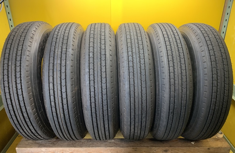 No2857 A1-Z　バリ溝　ほぼ新車外し！！ダンロップ SP110　225/80R17.5  123/122L 6本セット　